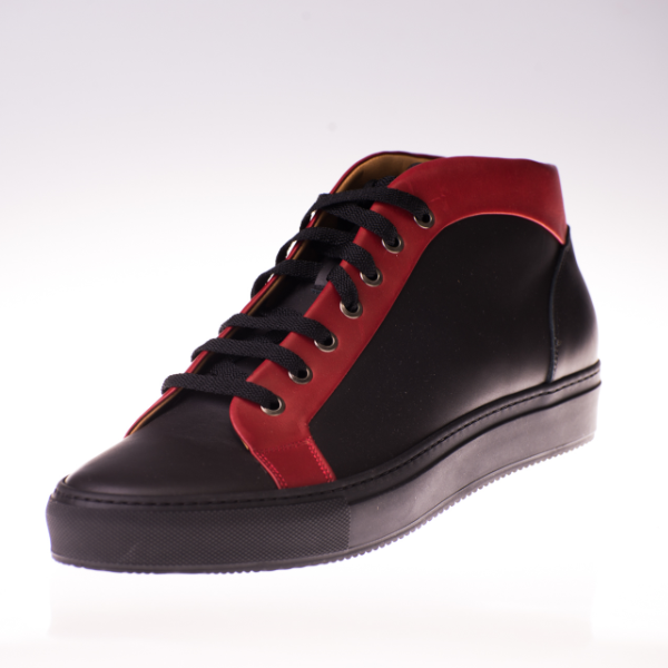 Sneaker uomo nero/rosso